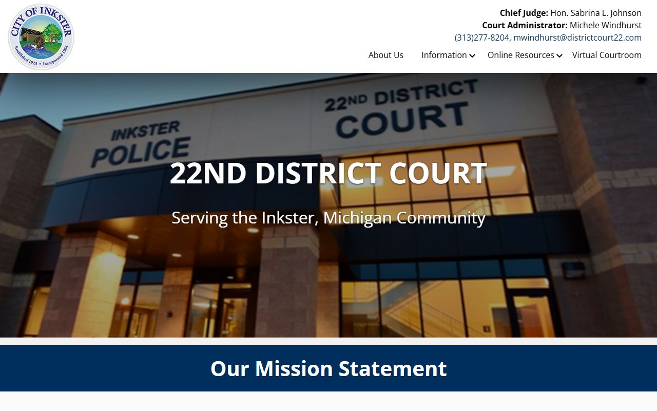 Dearborn Michigan bench warrants district court resource
