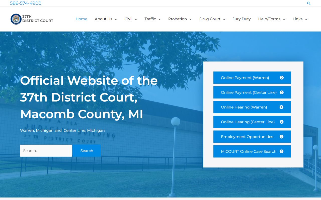Warren Michigan bench warrants city website resource