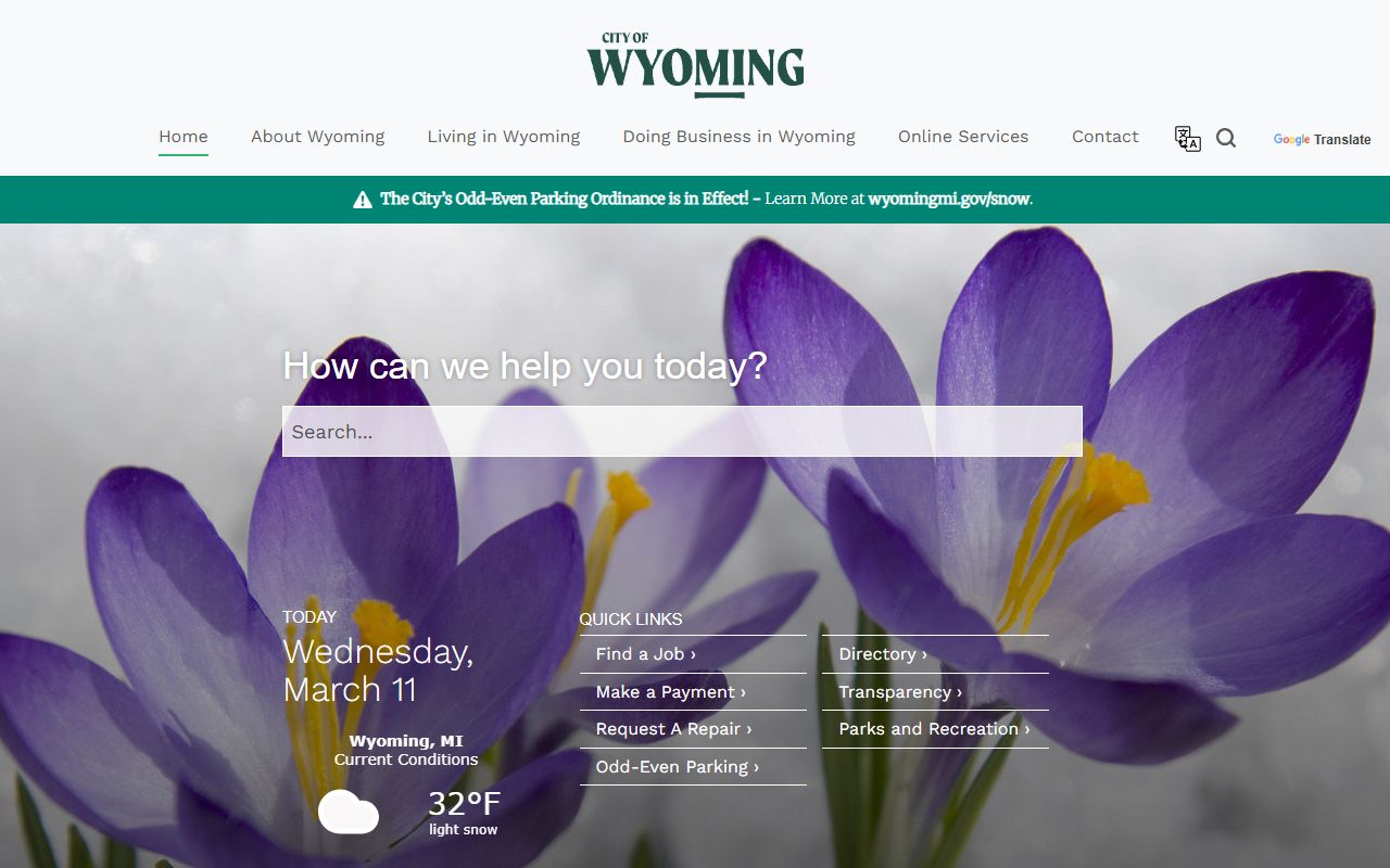Wyoming Michigan city website for bench warrant information