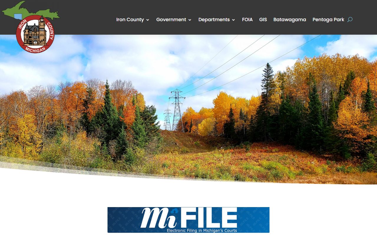 Iron County Trial Court page for bench warrant case information