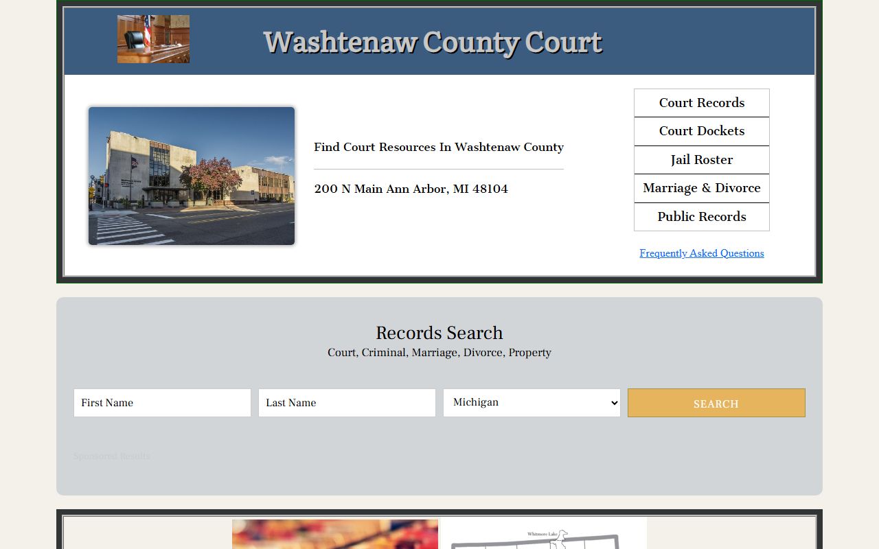 Washtenaw County bench warrants court portal